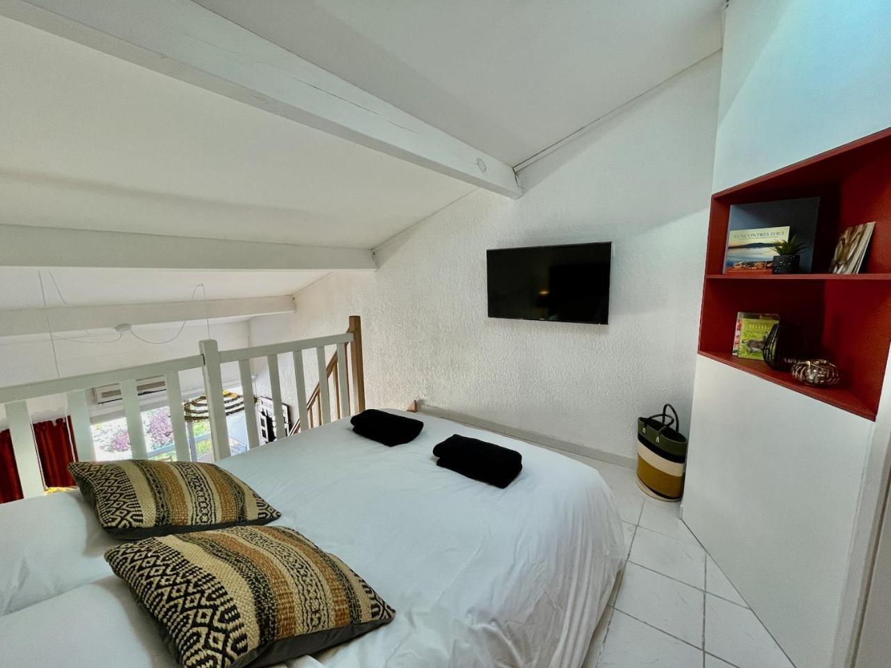 アルジェレス・シュル・メールGolfes Clairs - Duplex Climatise - Wifiアパートメント エクステリア 写真